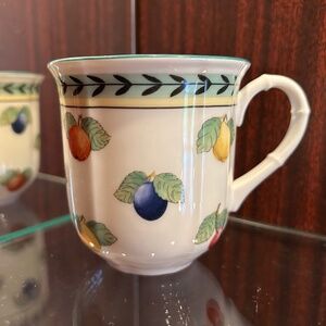 Villeroy and Boch French Garden Premium Porcelain Mug 3.5" Height Set of 4